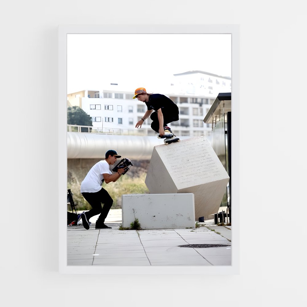 Poster Ride the Concrete – affiche Rollerblade (vue 3)